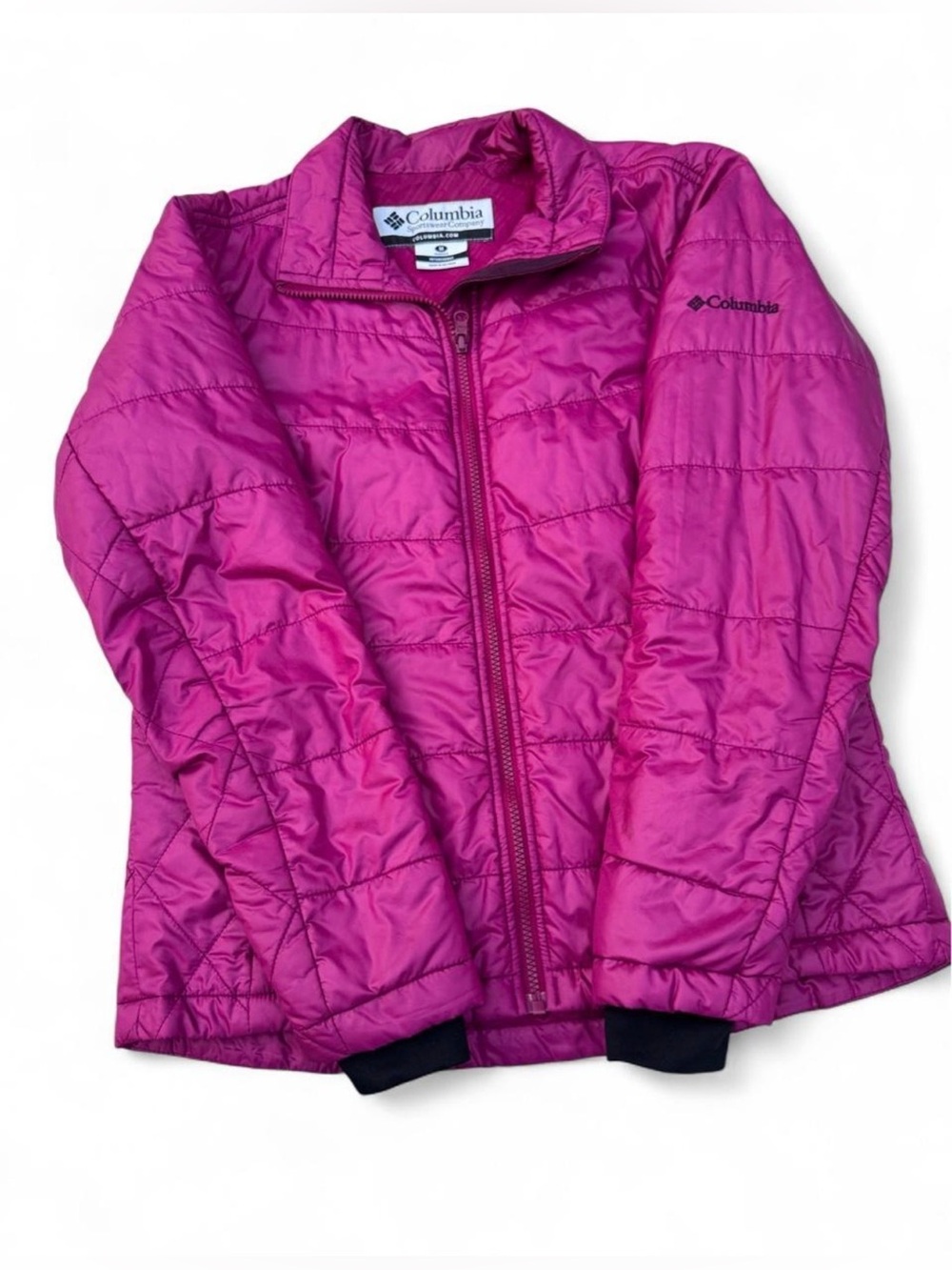 Columbia Women's Interchange Puffer Liner Jacket Bright Pink Size: M